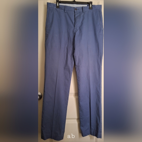 Polo Ralph Lauren Strech Straight Fit Men's Blue Pants 34x34 Formal Office Party - Picture 2 of 13